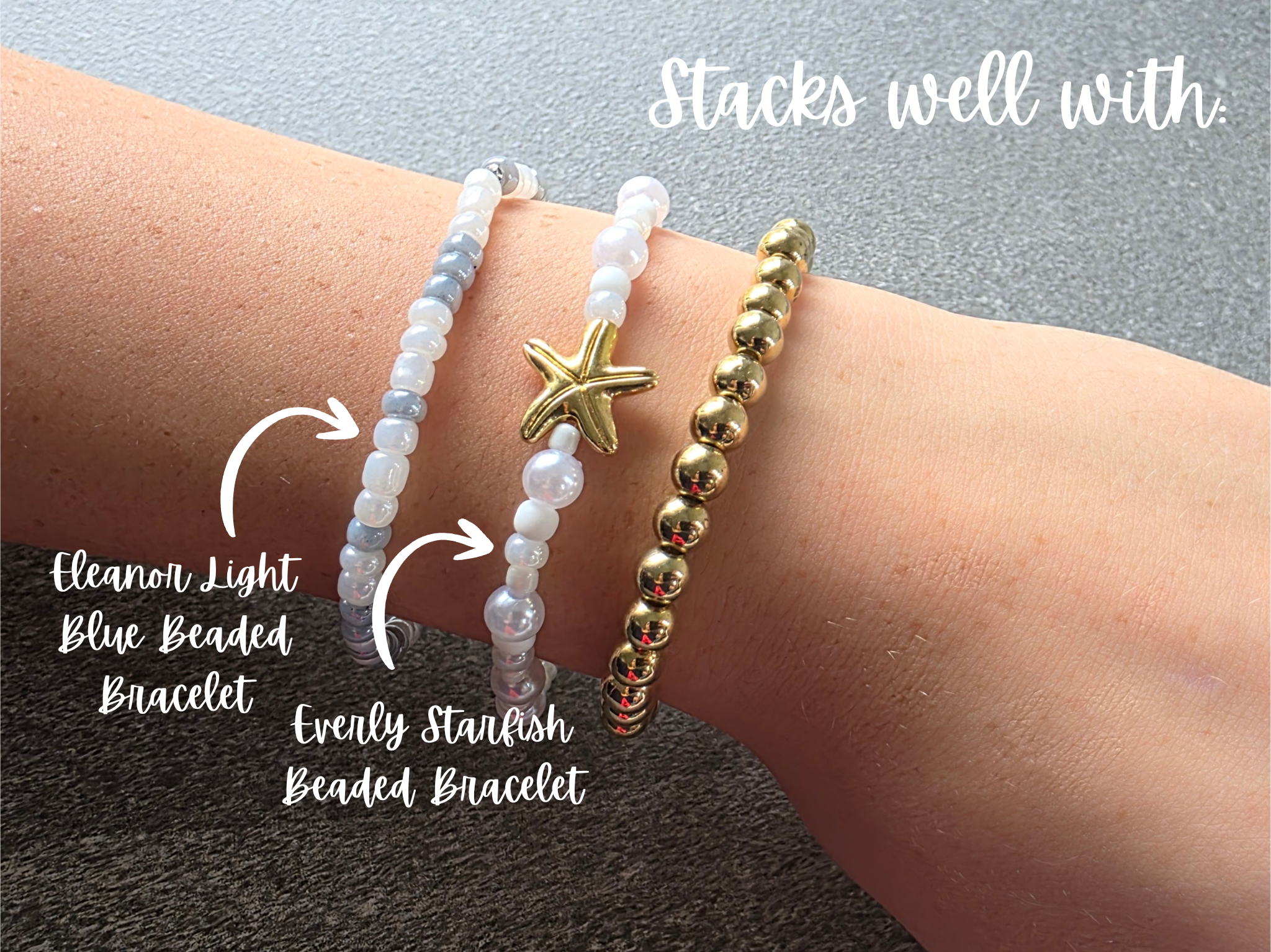 Celia Gold Beaded Bracelet