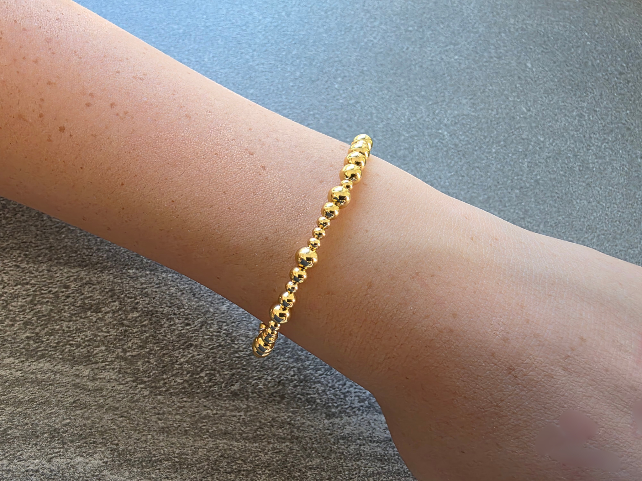 Semira Gold Beaded Bracelet